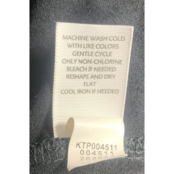 J Jill Wearever  Womens Cardigan Top Size Small Black Button Front Rayon Blend - Picture 5 of 6